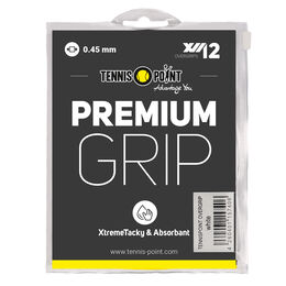 Tennis-Point Premium Grip weiß 12er